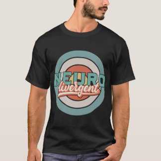 Camiseta Neuro divergente - prueba de neurodiversidad retro