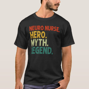 Camiseta NEURO Enfermero Hero Mitos Leyenda Neurociencia Vi