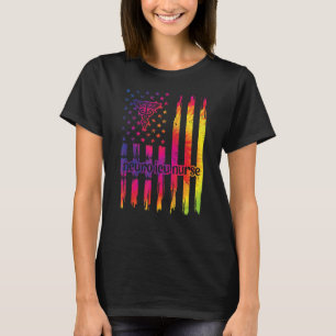 Camiseta Neuro Icu Enfermera La Bandera De Los Ee.Uu. Neuro