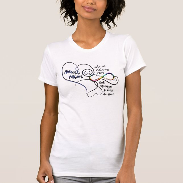 Camiseta Neuro Mom Más Au-some que ordinarios (Anverso)
