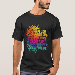Camiseta Neuro Nurs Work School Funny Team Squad Gifts Wom