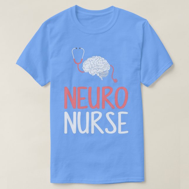 Camiseta Neuro Nurse neurología neurociencia cerebral (Diseño del anverso)