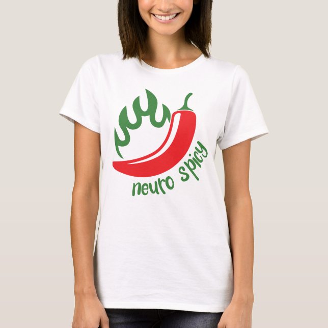 Camiseta Neuro picante - chile de tee de neurodiversidad (Anverso)
