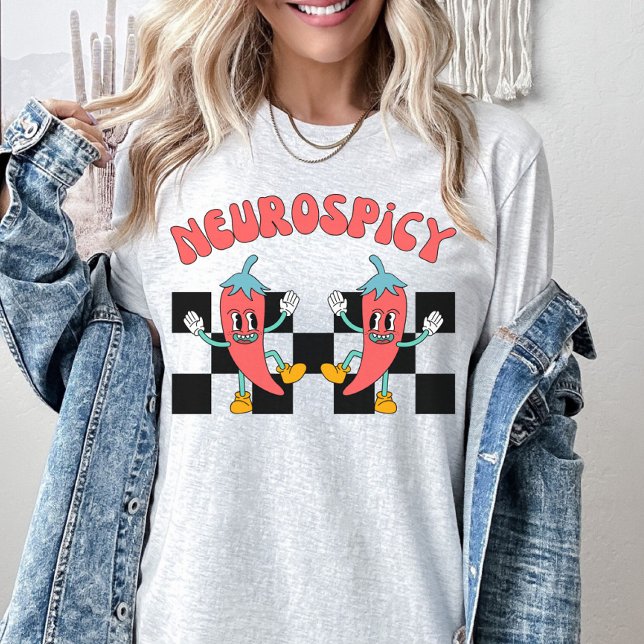 Camiseta Neuro Spich, Autismo, TDAH, Neurodiversidad Retro (Subido por el creador)