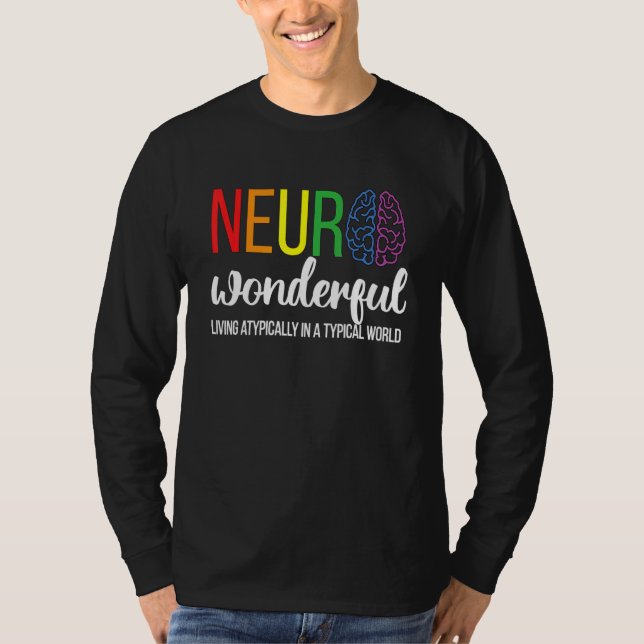Camiseta Neuro Wonderful Neurodiversity Autism Neurodiverge (Anverso)