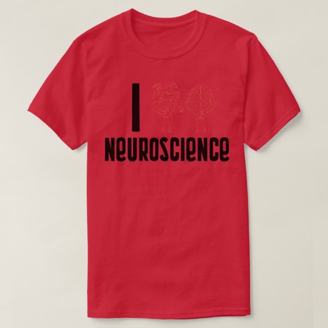 Camiseta Neurociencia del corazón y del cerebro (Diseño del anverso)