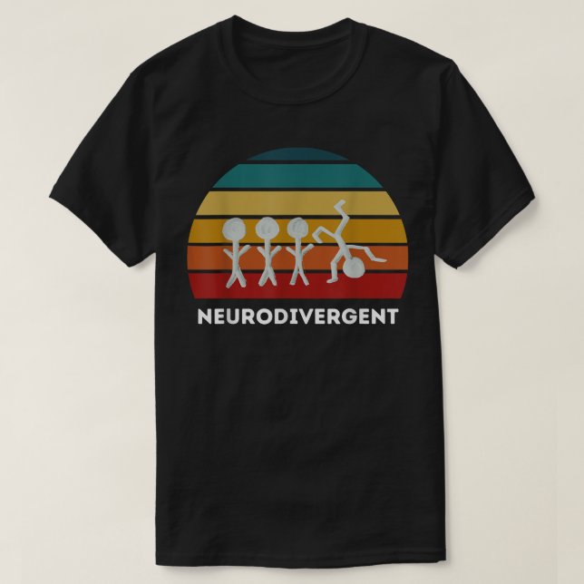 Camiseta Neurodivergent  ADHD  (Diseño del anverso)