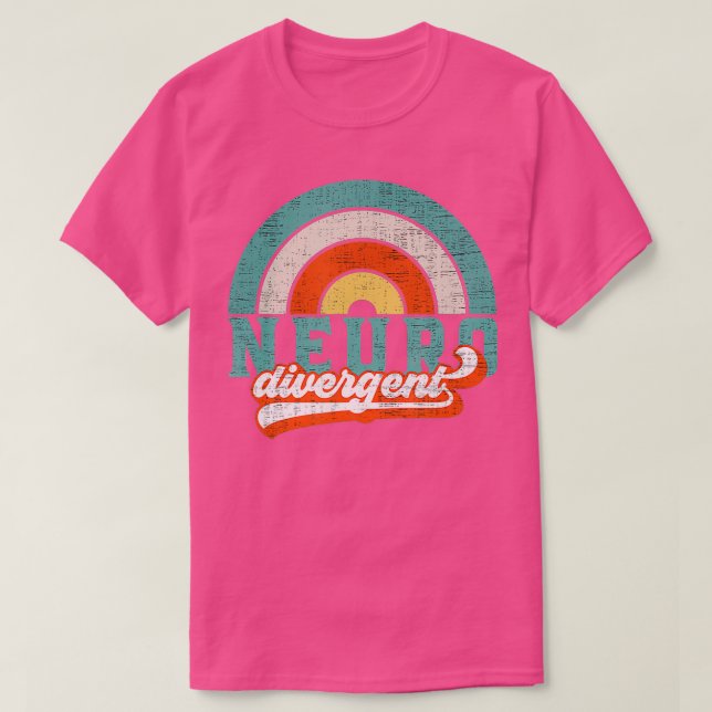 Camiseta Neurodivergent Pride Autism ADHD And ASD Awareness (Diseño del anverso)