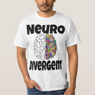 Camiseta Neurodivergente Funny Neurodiversidad Diseño cereb