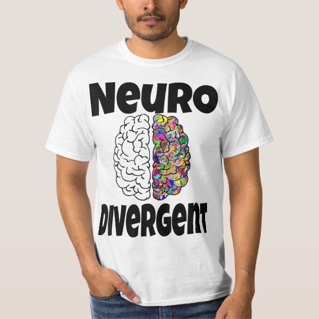 Camiseta Neurodivergente Funny Neurodiversidad Diseño cereb (Anverso)