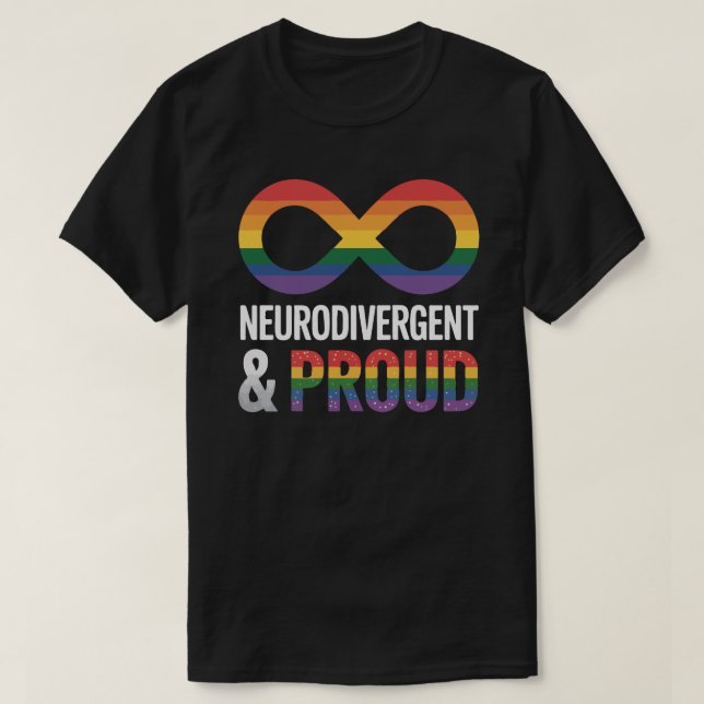 Camiseta Neurodivergente Orgullosa - Autismo del TDAH - Org (Diseño del anverso)