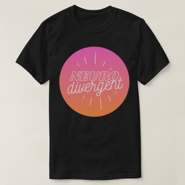 Camiseta Neurodivergente rosa (Diseño del anverso)