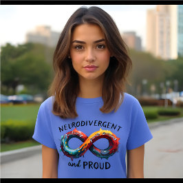 Camiseta Neurodivergente y orgulloso Autismo Conciencia