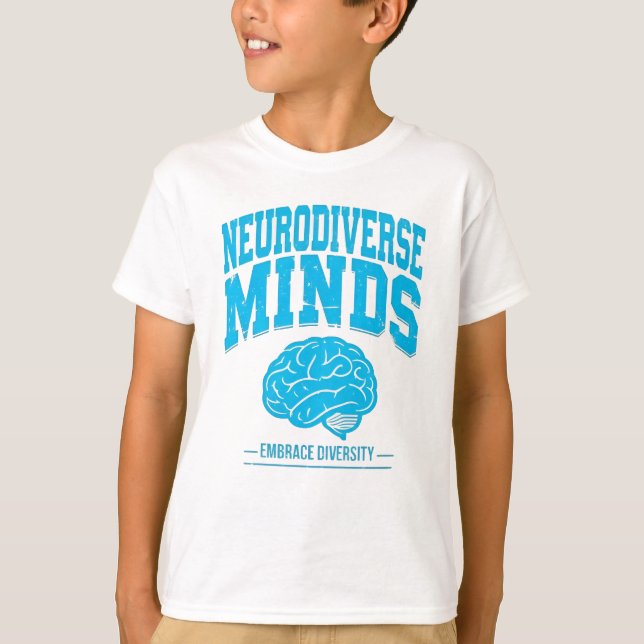 Camiseta Neurodiverse Minds Brain Graphic  (Anverso)