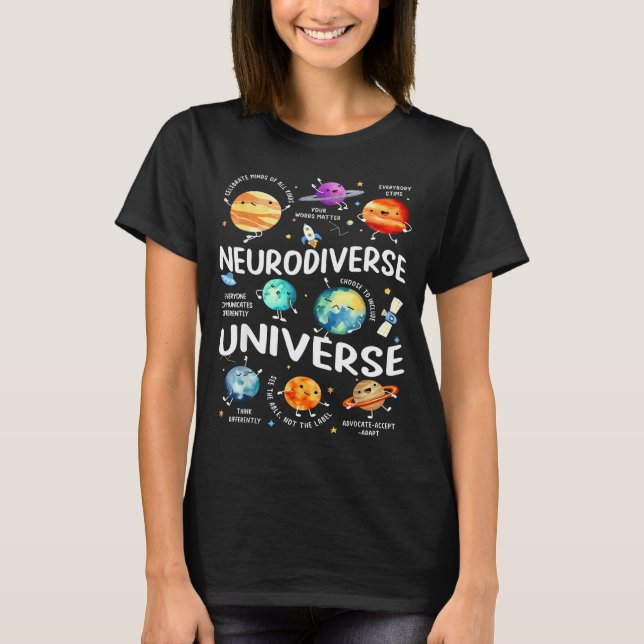 Camiseta Neurodiverse Universe Iep Special Ed Paraprofessio (Anverso)