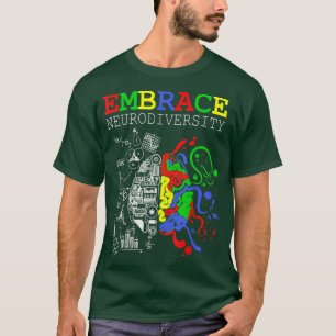Camiseta Neurodiversidad Adoptar el Autismo del TDAH ASD