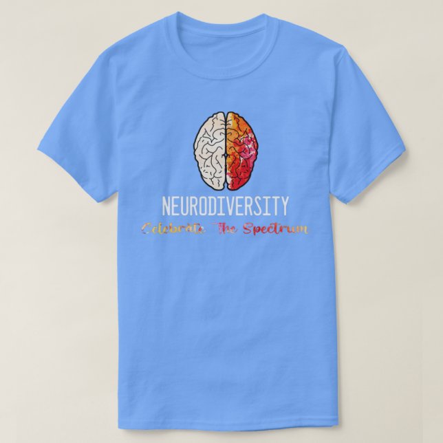 Camiseta Neurodiversidad Autism Spectrum ASHD ADHD Rainbow  (Diseño del anverso)