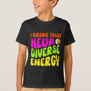 Camiseta Neurodiversidad Autismo Camisas Adhd Asd Neurodive