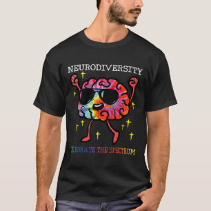 Camiseta Neurodiversidad Autismo cerebral Conciencia Asd Ad