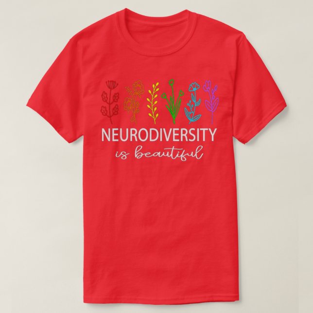 Camiseta Neurodiversidad Autismo Conciencia Adhd Autismo Fl (Diseño del anverso)