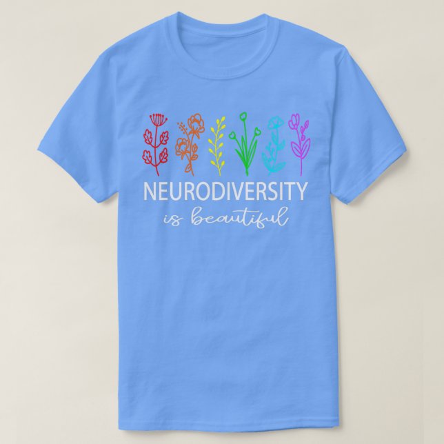 Camiseta Neurodiversidad Autismo Conciencia sobre el TDAH A (Diseño del anverso)