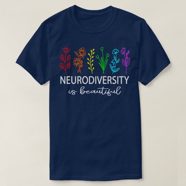 Camiseta Neurodiversidad Autismo Conciencia sobre el TDAH A (Diseño del anverso)