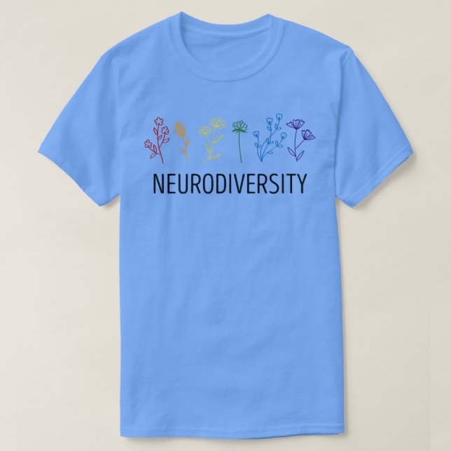 Camiseta Neurodiversidad Autismo Conciencia sobre el TDAH F (Diseño del anverso)