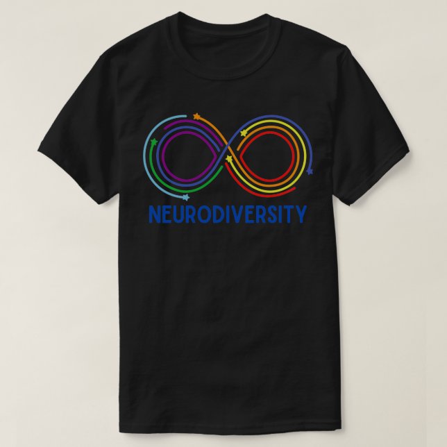 Camiseta Neurodiversidad Azul Urano 1 (Diseño del anverso)