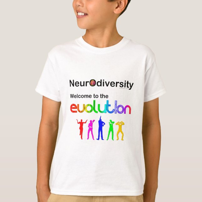 Camiseta Neurodiversidad Bienvenidos a la evolución (Anverso)