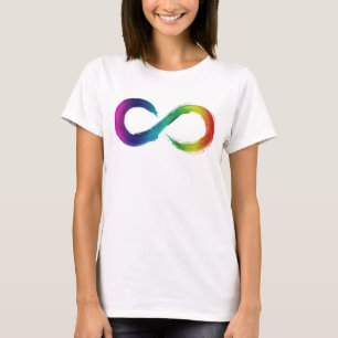 Camiseta Neurodiversidad Camisas Infinitas Arcoiris