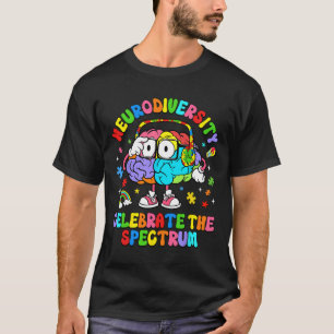 Camiseta Neurodiversidad Celebra El Espectro Cerebro Autism