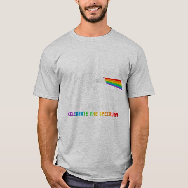 Camiseta Neurodiversidad, Celebra El Espectro. El cerebro  (Anverso)