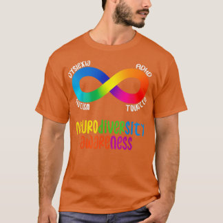 Camiseta Neurodiversidad Conciencia TDAH Autismo Dislexia T