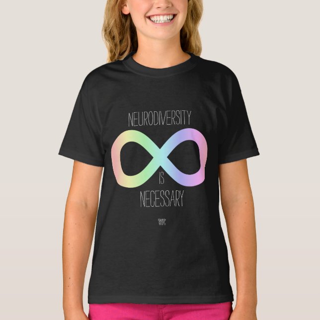 Camiseta "Neurodiversidad es necesaria" Autismo/ TDAH/ Past (Anverso)
