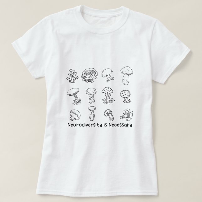 Camiseta Neurodiversidad es necesario para el autismo del T (Diseño del anverso)