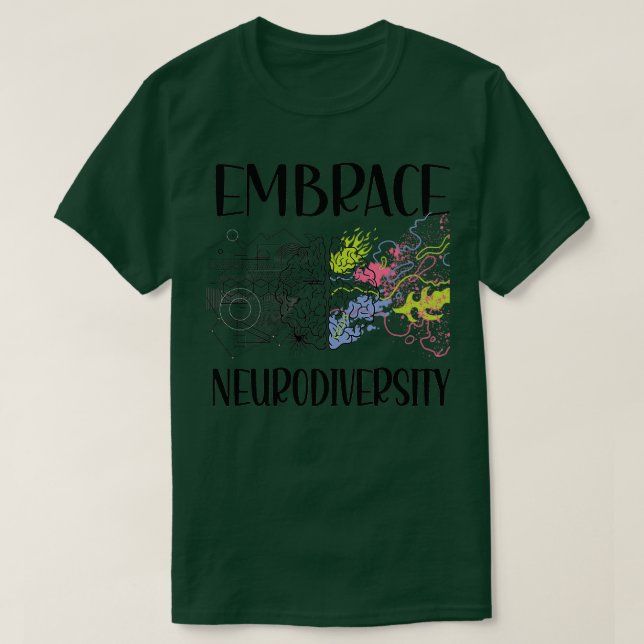 Camiseta Neurodiversidad Sensibilización Autismo Neurodiver (Diseño del anverso)