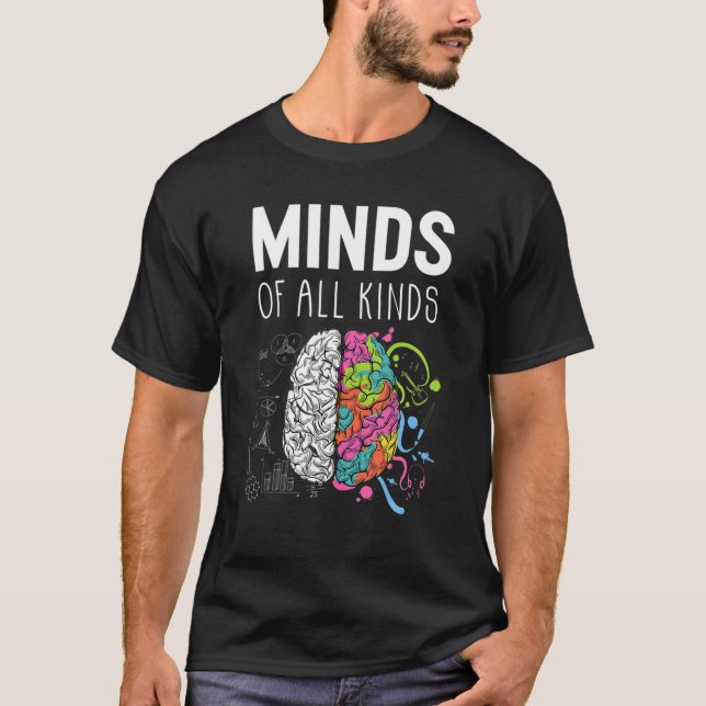 Camiseta Neurodiversidad Sensibilización sobre el autismo e (Anverso)