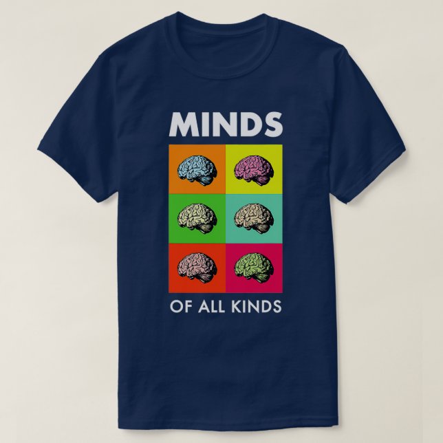 Camiseta Neurodiversidad Sensibilización sobre el autismo e (Diseño del anverso)