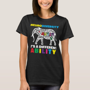 Camiseta Neurodiversidad Símbolo habilidad autismo Creativi