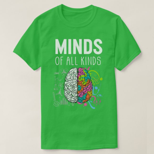 Camiseta Neurodiversidad TDAH cerebral Autismo Conciencia C (Diseño del anverso)