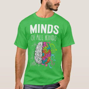 Camiseta Neurodiversidad TDAH cerebral Autismo Conciencia C
