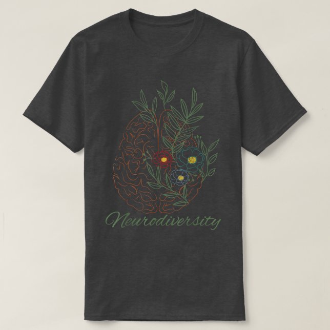 Camiseta Neurodiversity ADHD ASD Autism  (Diseño del anverso)