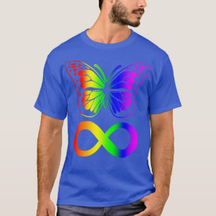 Camiseta Neurodiversity Autism ADHD Rainbow Butterfly