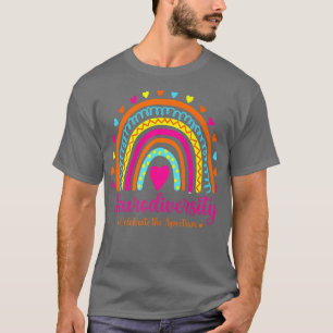 Camiseta Neurodiversity Autism Awareness ADHD Rainbow Autis