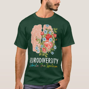 Camiseta Neurodiversity Celebrate The Spectrum ADHD Brain A