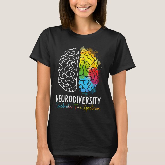 Camiseta Neurodiversity Celebrate The Spectrum Autism Suppo (Anverso)