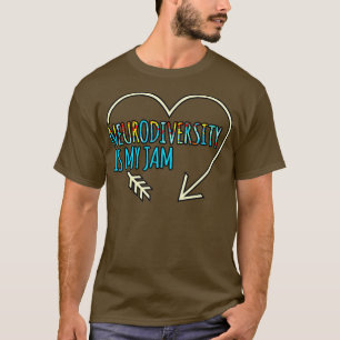 Camiseta Neurodiversity Is Jam ADHD Awareness Orange Ribbon