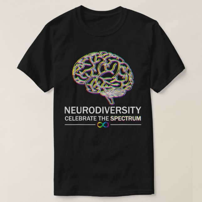Camiseta Neurodiversity Pride Autism Spectrum ASD ADHD Rain (Diseño del anverso)
