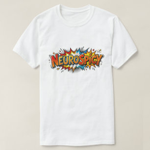 Camiseta Neurodiverso Divertido Cómic de TDAH Autismo Arte 