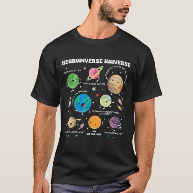 Camiseta Neurodiverso plan universal de autismo (Anverso)